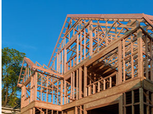 Stick-frame construction of a custom home in Central Texas